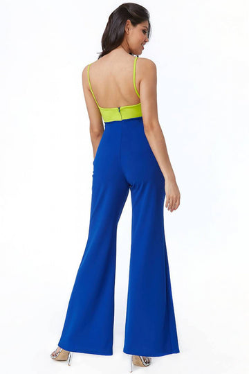 Goddiva Front Bow Tie Jumpsuit Goddiva